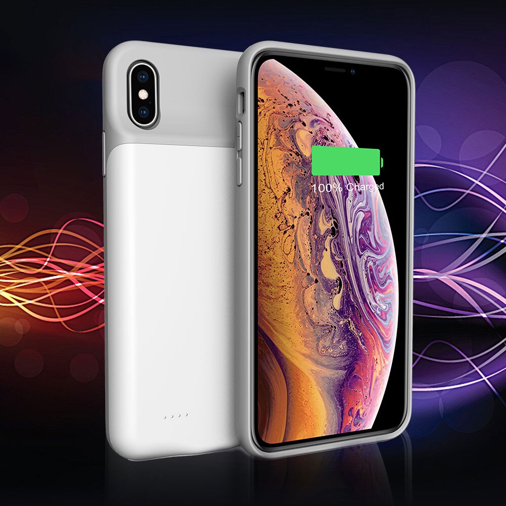 4000Mah Batterij Oplader Voor Iphone Xr Draagbare Batterij Opladen Cover Ultra-Dunne Siliconen Powerbank Case Voor Iphone xr