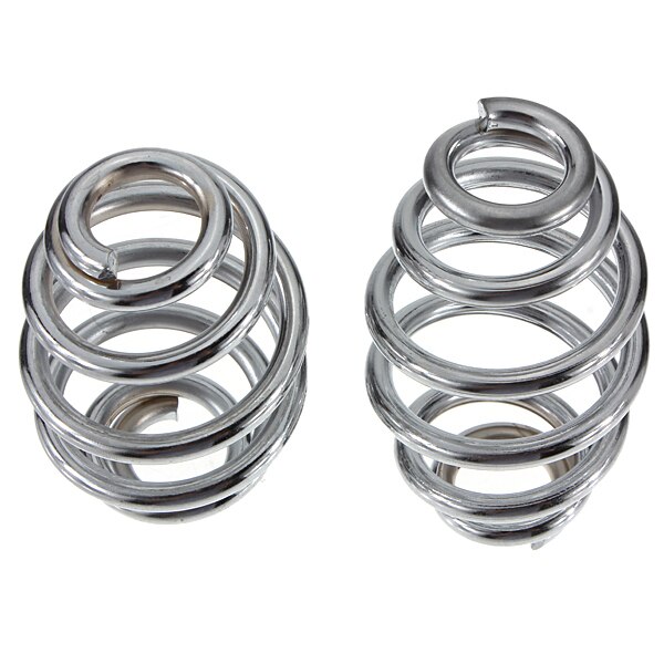 2 piezas de muelles de asiento 3 "muelles de asiento Solo asiento para motocicletas Harley Silver