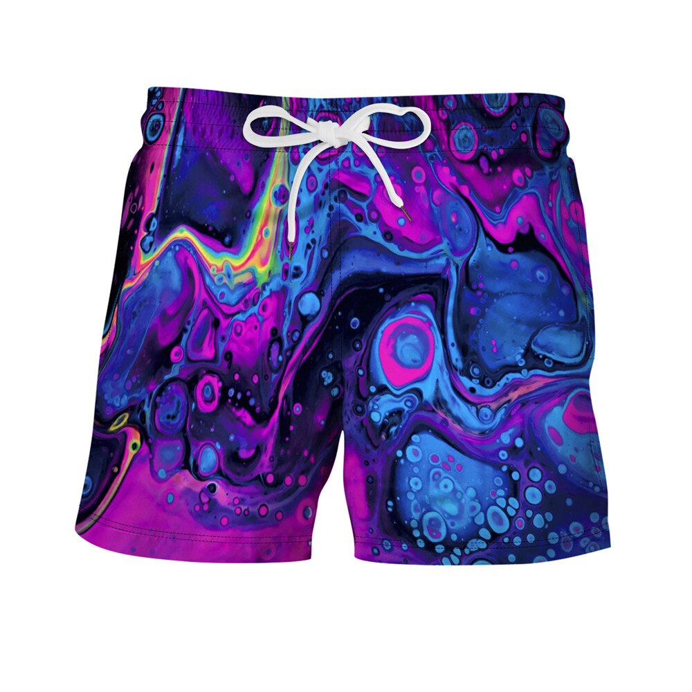 3d print fritidsshorts menn sommer board shorts underbukser herre elastisk midje pluss størrelse strandshorts