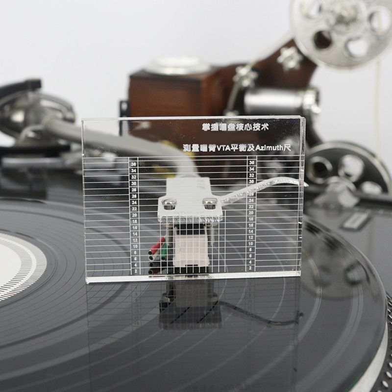 LP Vinyl Record Player Measuring Phono Tonearm VTA Azimuth Ruler Balance Cartridge Headshell Turntable