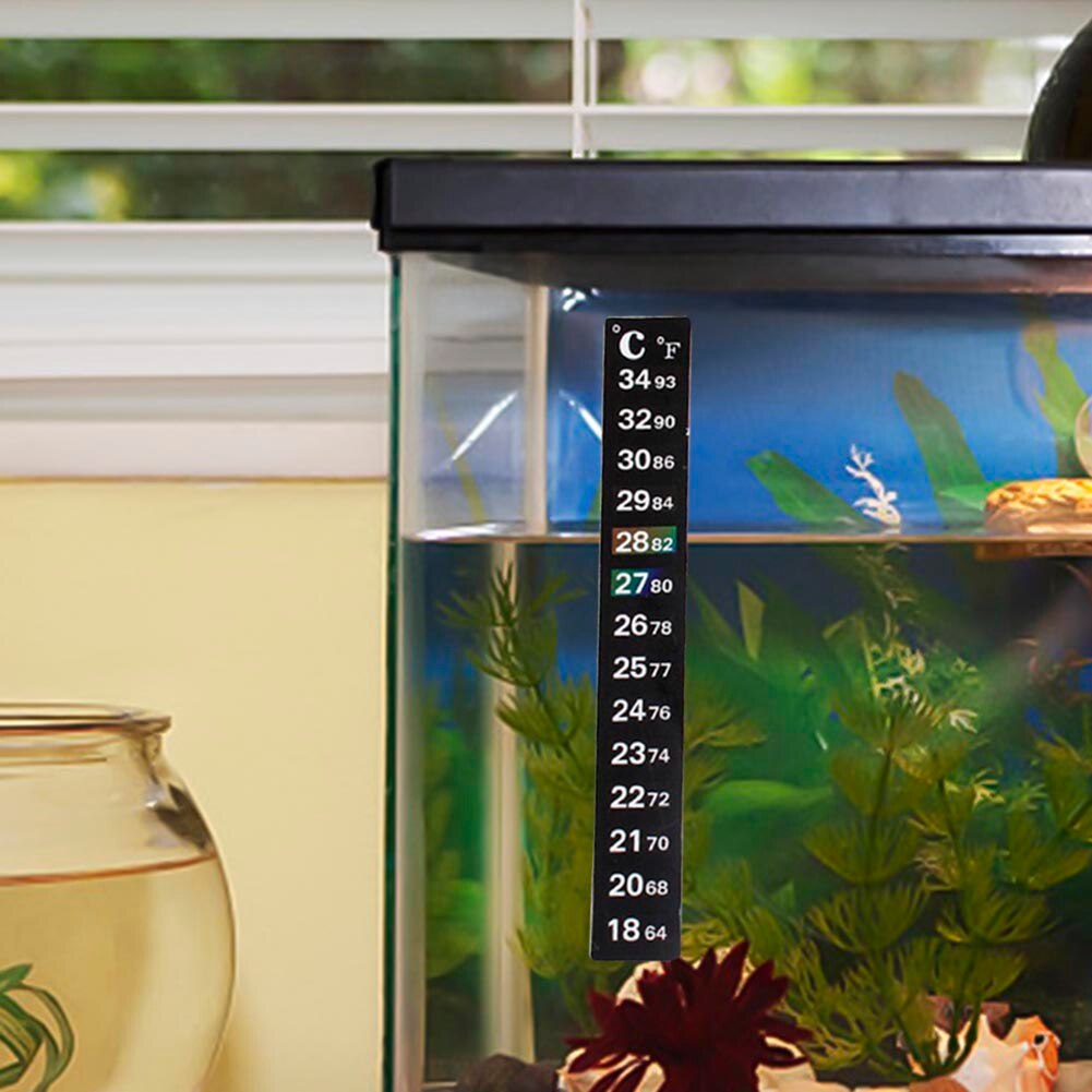 LCD Digital Stick On Thermometer Temperature Gauge Heater Sticker Aquarium Fish Tank Glass