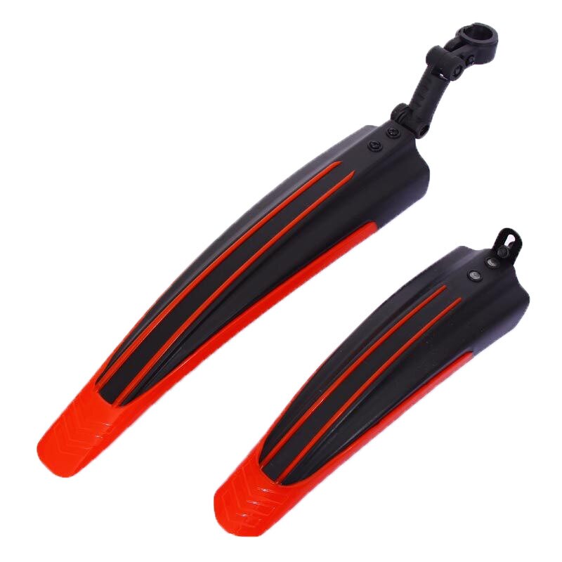 2 st cykelvingar cykel stänkskydd mountainbike fender set för cykel fram och bak cyklar delar mtb tillbehör cyklar varor: Röd