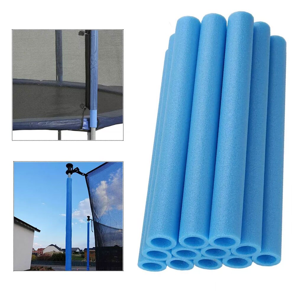 10PCS Trampoline Poles Cover Padding Foam Tubing 40CM Foamed Pipe Sponge Casing Protective Trampoline Pole Foam Sleeves Blue