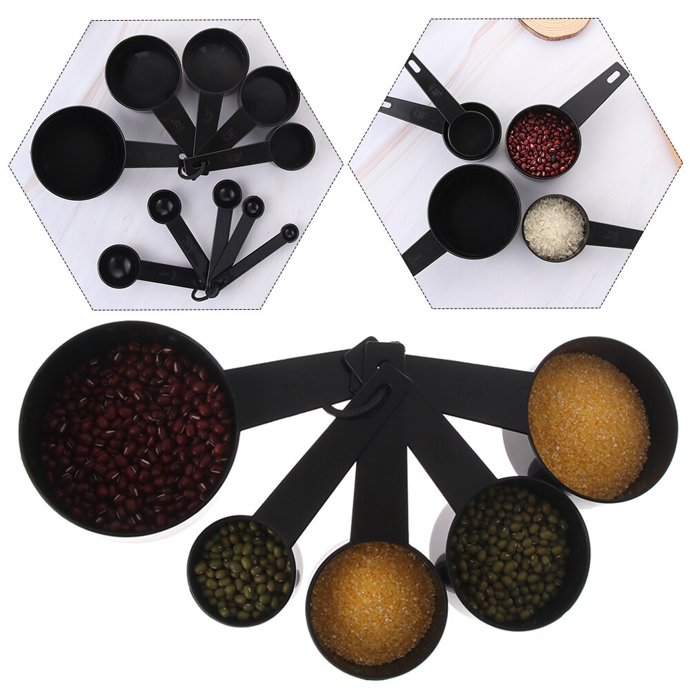 1PC Kitchen Measuring Spoons With Scale Plastic Measuring Cup Flour Scoop Household Cups Baking Supplies Cooking Gadgets