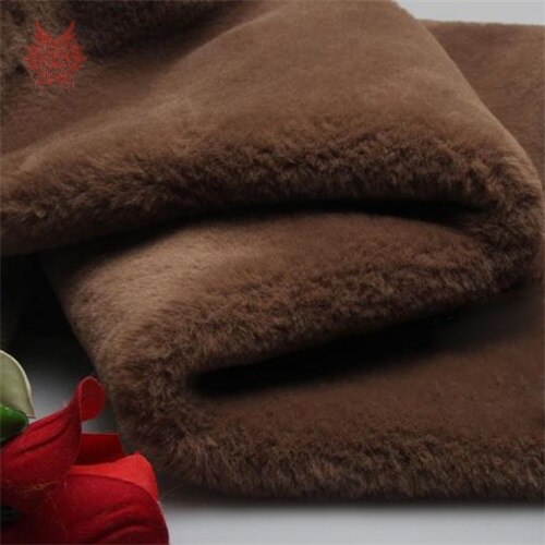 Di alta qualità 1cm peluche della pelliccia del faux tessuto per il cappotto di inverno del coniglio del faux dei capelli del tessuto del panno per il FAI DA TE il trasporto libero 160*50cm 1 pezzo SP3931: buio cachi per pic