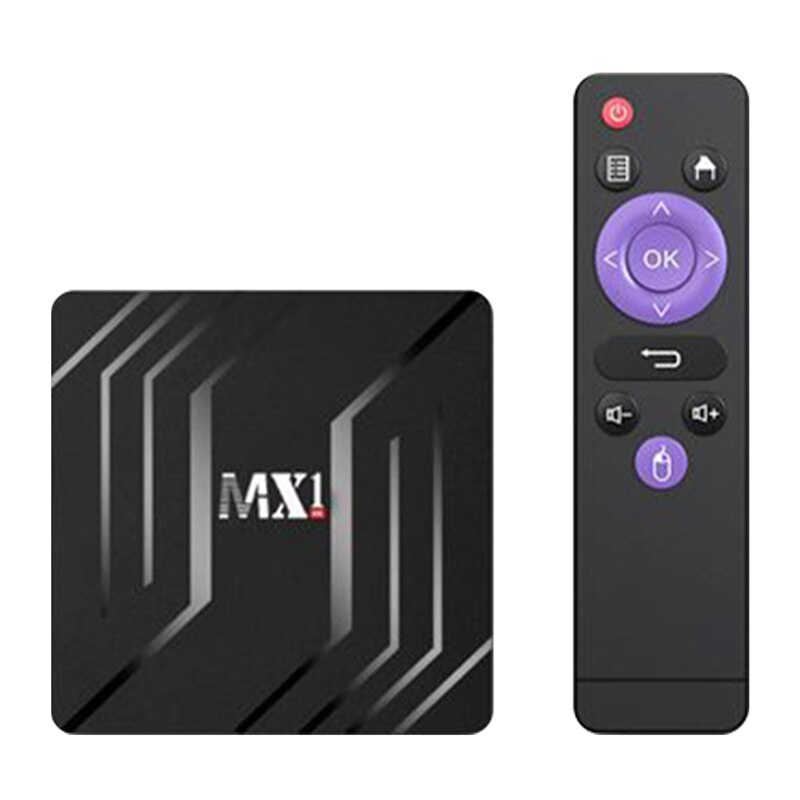 MX1 2.4G + 5GWiFi 4K HD TV BOX RK3228A 2 + 16G Network Player Android 9.0 Network Set-Top Box: EU plug