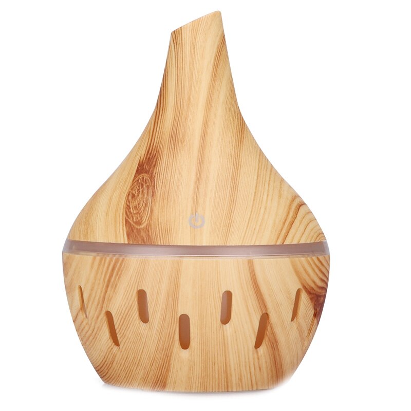 USB Wood Grain Essential Oil Diffuser Ultrasonic Air Humidifier Household Aroma Diffuser Aromatherapy Mist Maker with Light