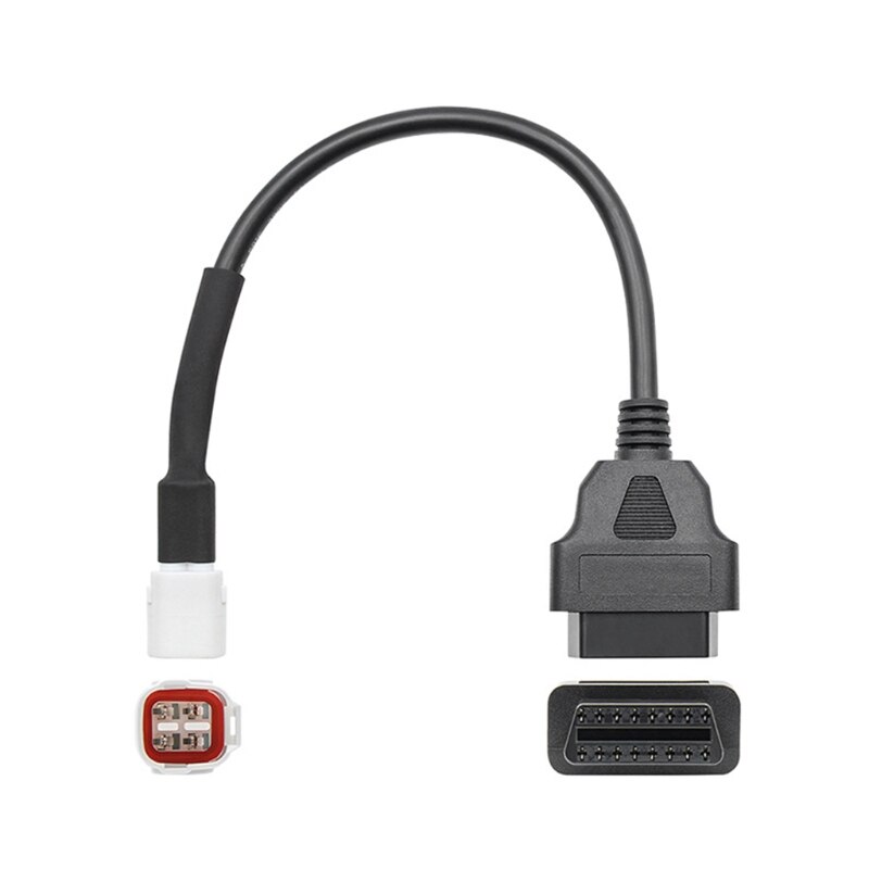 OBD2 Kabel Connector Scanner Compatibel Met Yamaha-Motorfiets 4 Pin Volledige Diagnostische Adapter Connector Kabel Scan Tool