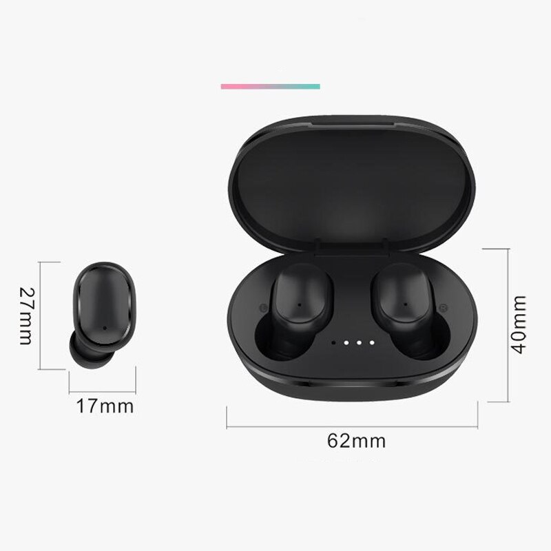 A6R Tws Bass Headset Draadloze Hoofdtelefoon Oortelefoon Sport Mini Stereo In-Ear Voor Xiaomi Huawei Iphone Bluetooth Telefoon Oortjes