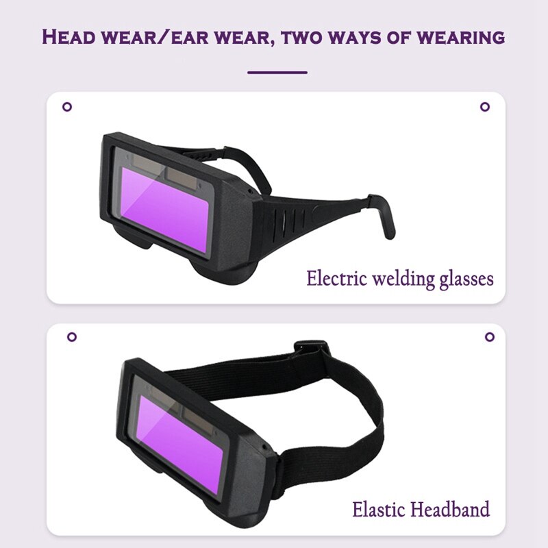 Solar Auto Darkening LCD Welding Helmet Glasses Mask Goggles Eyes Protector Welder Cap Goggles Machine Soldering Mask