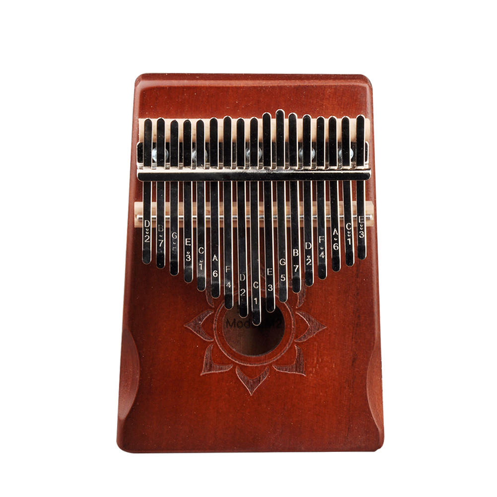 Mbira-kalimba de madera, instrumento Musical con de ciervo, 17 teclas, Piano de pulgar de madera de Acacia