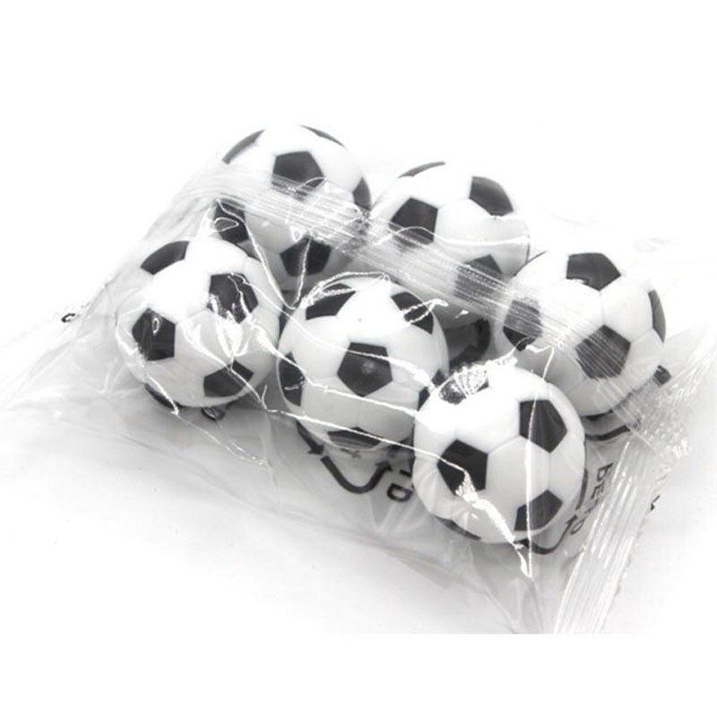 2 Pieces Mini Soccer Table Ball Replacements, Black and White Soccer Ball Parts, 31mm