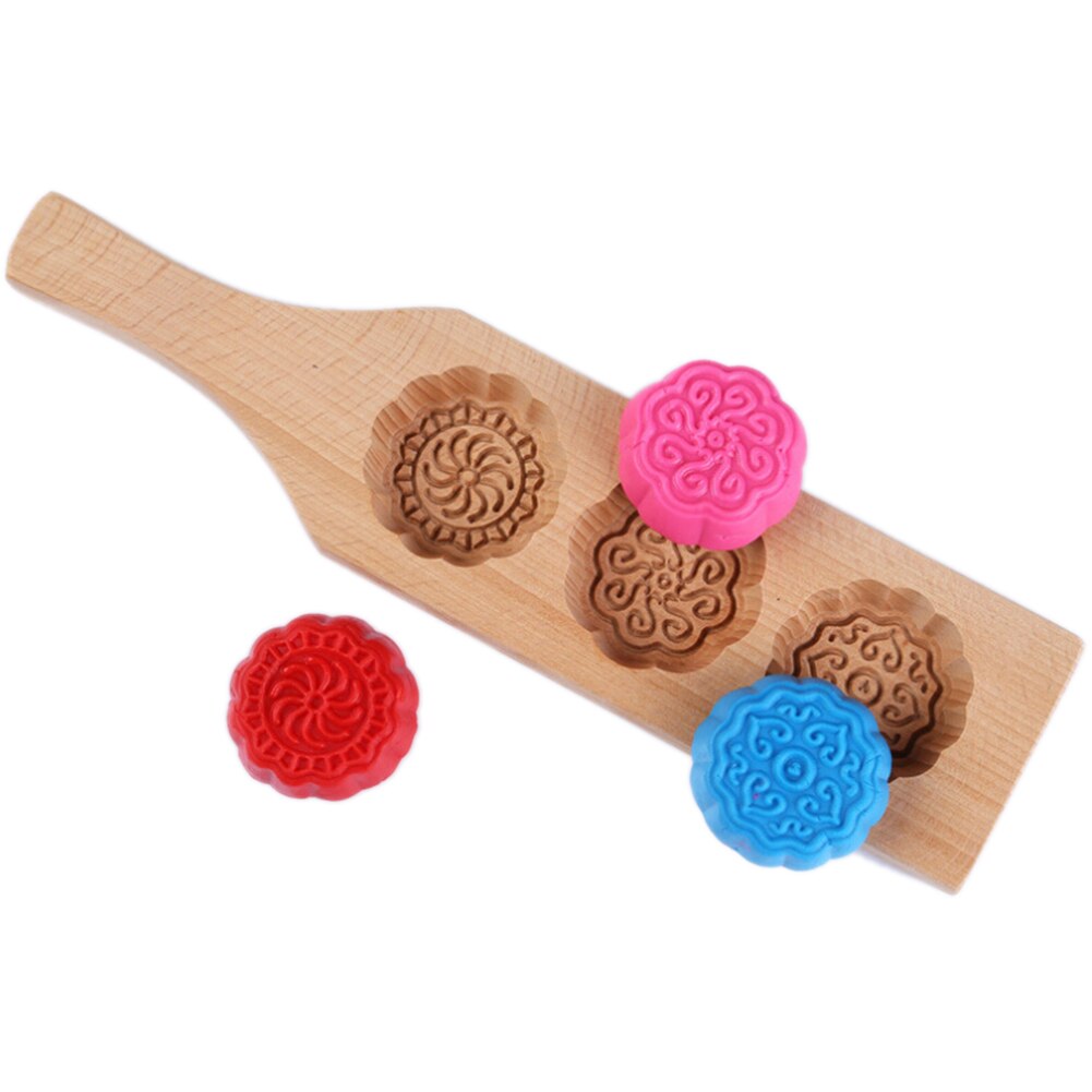 En bois lune gâteau Mooncake décoration moule moule fleurs bricolage outils de cuisson outil de cuisson gâteau décoration pâtisserie accessoires
