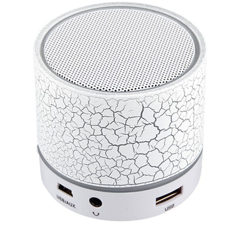 Portable Wireless Mini LED A9 Bluetooth Speaker Sound Box Subwoofer Speakers For Iphone Support TF SD Card PK BTS06 Q9 A9 S28 A5: White