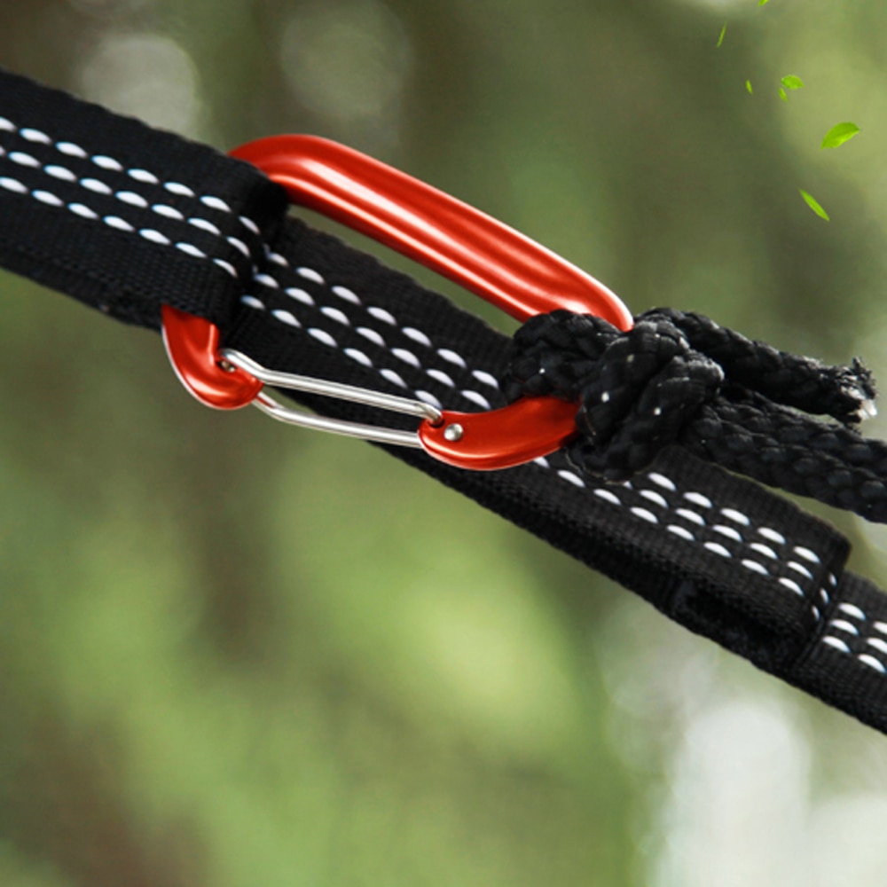 6 PCS Outdoor Camping Carabiner Clips Carabiner 12KN Heavy Duty Carabiner Clips for Hammocks Camping Hiking Climbing Equipment