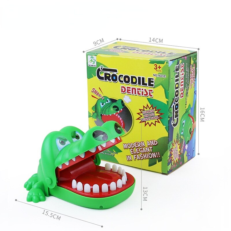Press Tooth Biting Finger Shark Crocodile Tricky Party Decompression Toys: A 13CM 15.5CM