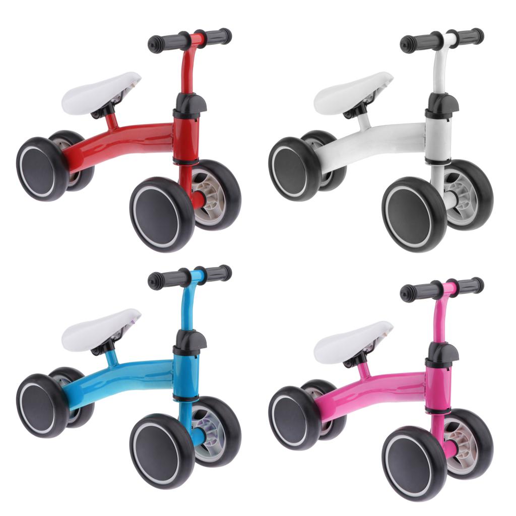 Baby Balance Bike Kids Toddler Walker Boy Girl 4 Wheels Push Bicycle