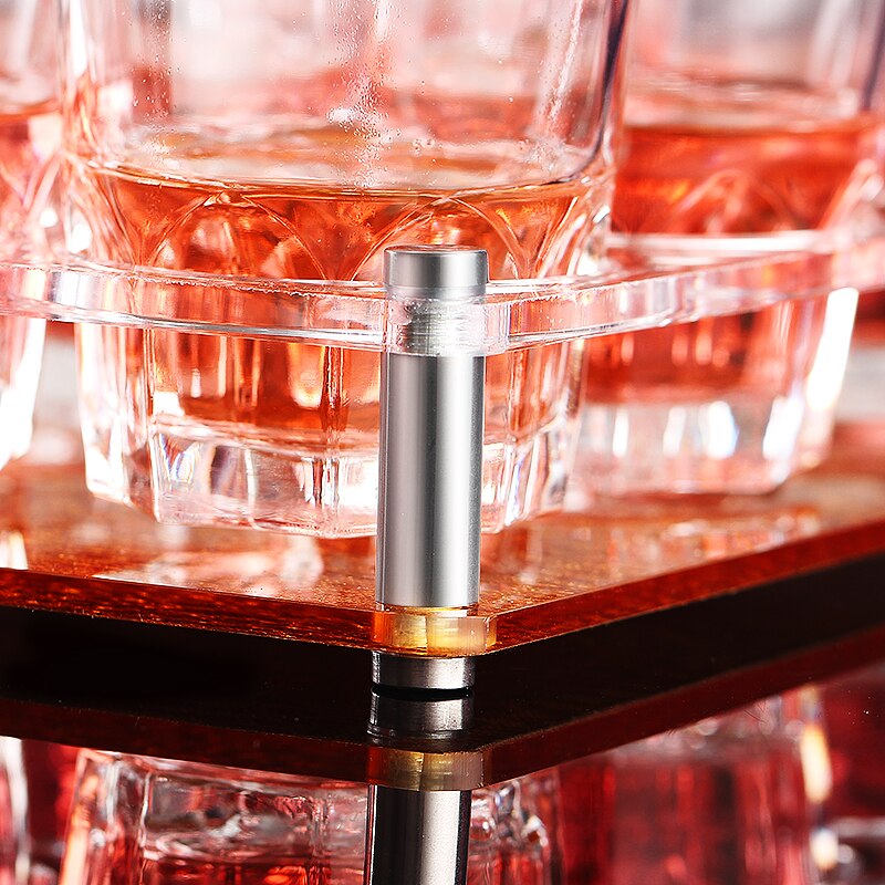 Acrylic beer cup holder bar KTV spirits octagonal cup frame round hole beer wine glass bracket customization