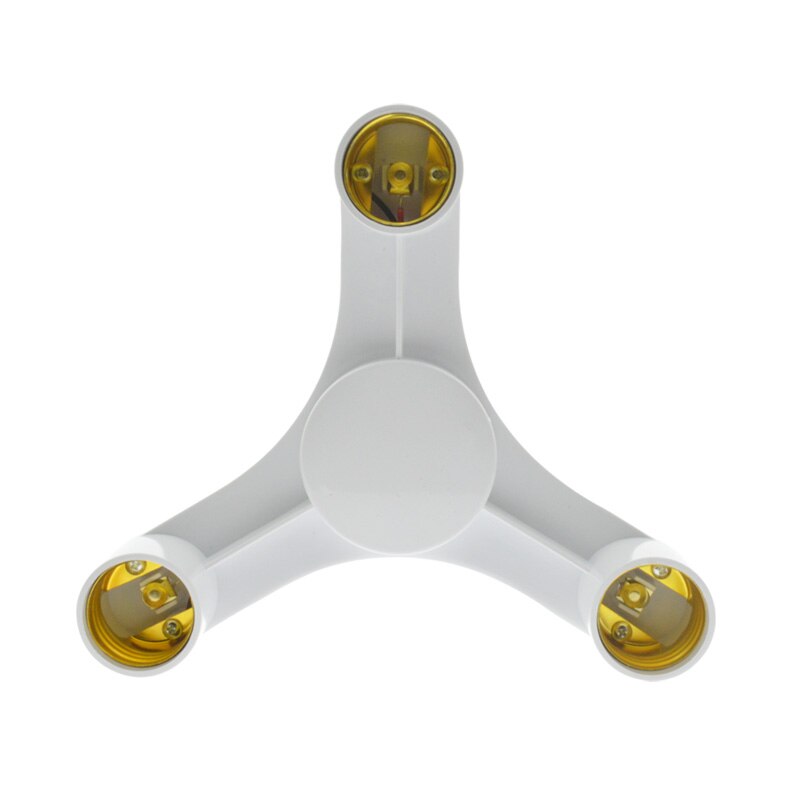 1 to 3/4/5/Lamp Holder Bulb Holder Dual Double E27 Socket Base Extend Splitter Plug Halogen Light Lamp Copper Contact Adapter: 3 In 1