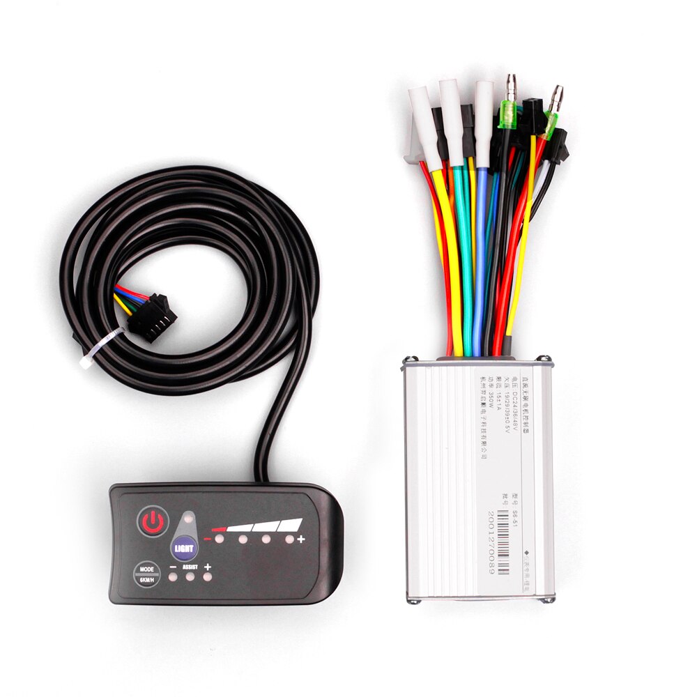 24V 36V 48V 250W/350W Elektrische Fiets Controller Waterdichte Led Lcd Display Borstelloze Elektrische fiets E-Bike Controller Scooter: 24V 250W 350W