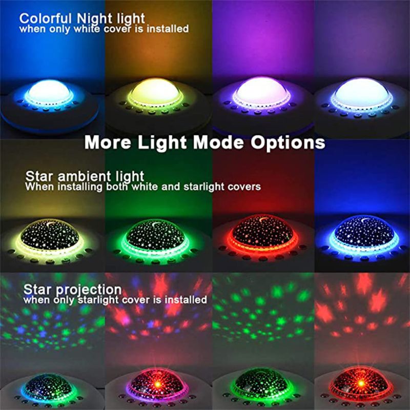 White Noise Machine Kids Baby Sleeping Nature Sound Therapy Star Projector Light For Kids Sleep