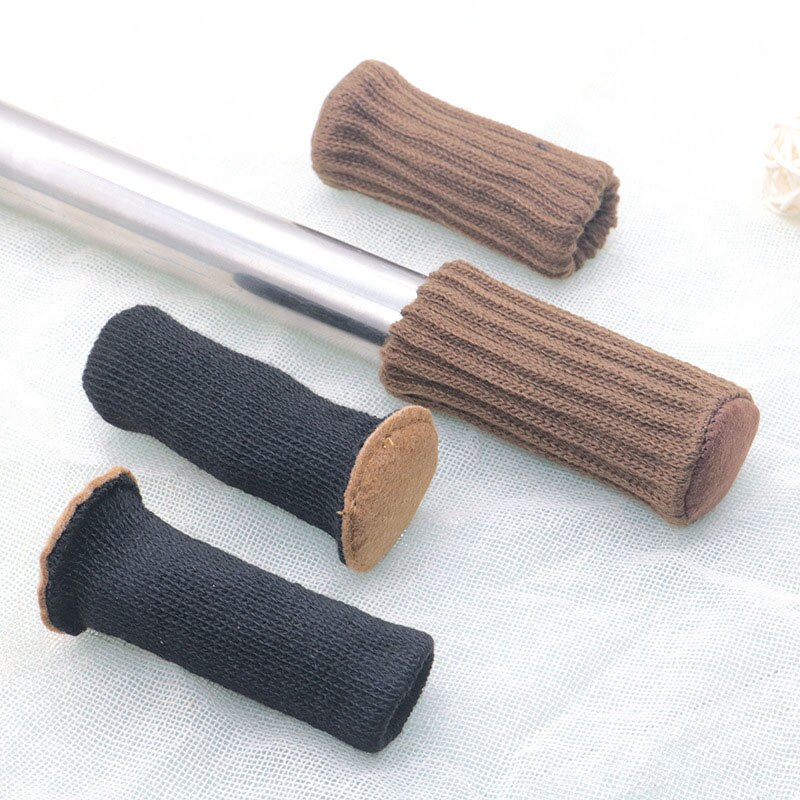 4 Stks/set Anti Slip Meubels Benen Mat Voor Stoel Sokken Bumper Demper Tafel Voeten Tapijt Caps Viltjes Breien Protector