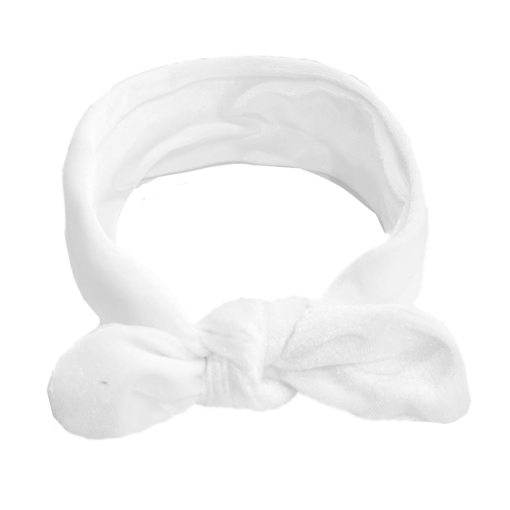 Gloednieuwe Peuter Baby Meisjes Fluwelen Lint Hair Bows Hoofdbanden Bunny Oren Grote Boog Haarbanden Candy Kleur Solid hoofddeksels: F