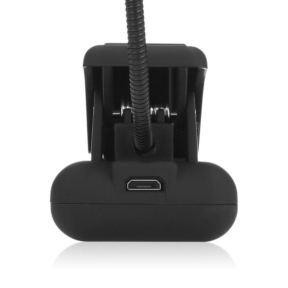 Usb-batterijclip op boekleeslamp met led-lampje, 6w flexibele cob-armen, staande lamp voor laptop, notebook, werkend, draagbaar nachtlampje