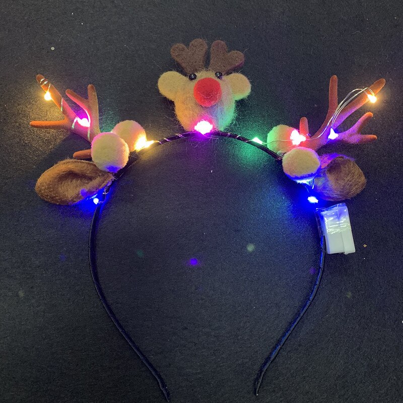 Kerst Ornamenten Hoofdband Dubbele Pony Kapsel Haarspeld Kappers Hoofddeksels Haar Gadgets Kerst Hoofdband Elf Oren Hoorns: E2