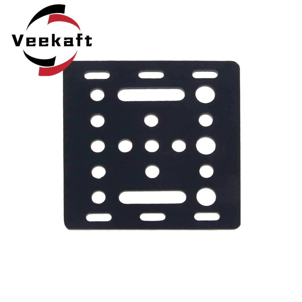3D Printer Deel Openbuilds V-Slot Gantry Plaat 20Mm Zwart Zand Stralen 65.5Mm X 65.5Mm X 3Mm Zonder Wiel