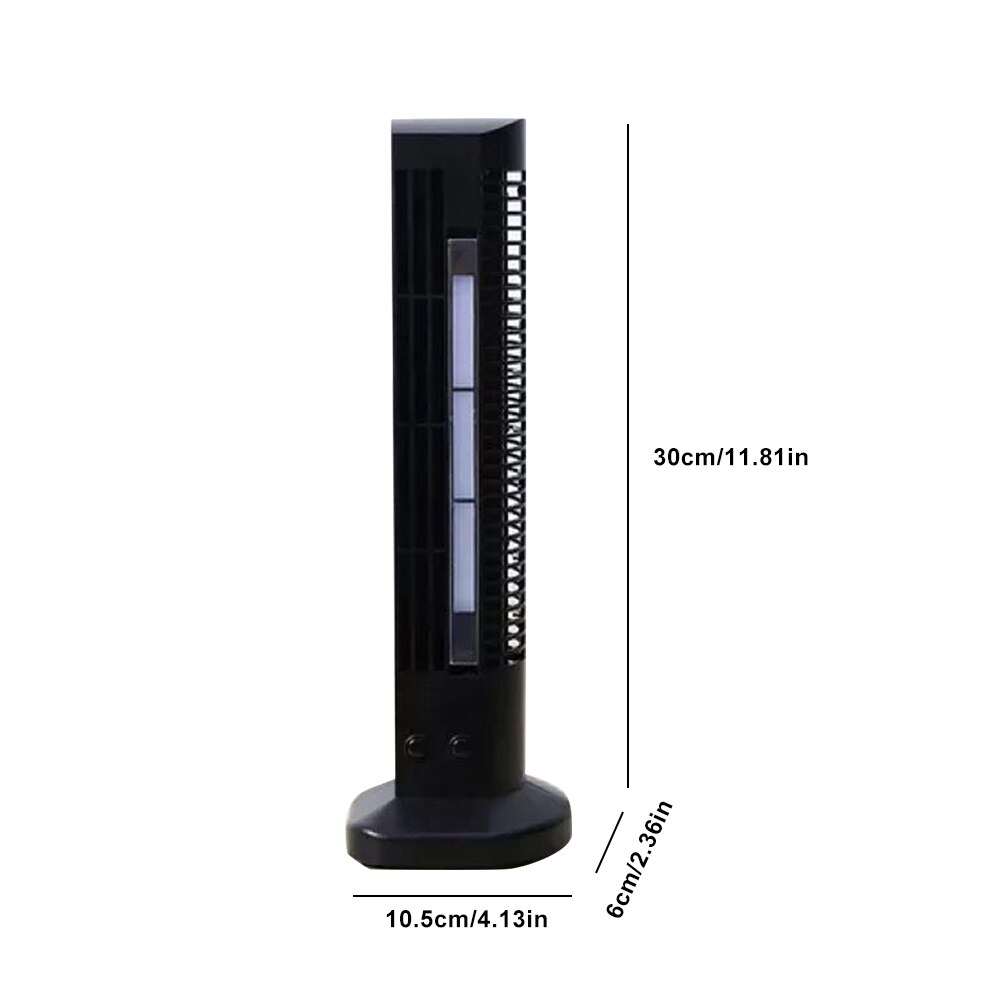 Mini Fan Safe Portable Desktop Cooler Fan With 3 Speed Settings Oscillating Tower Fan For Home Office Travel