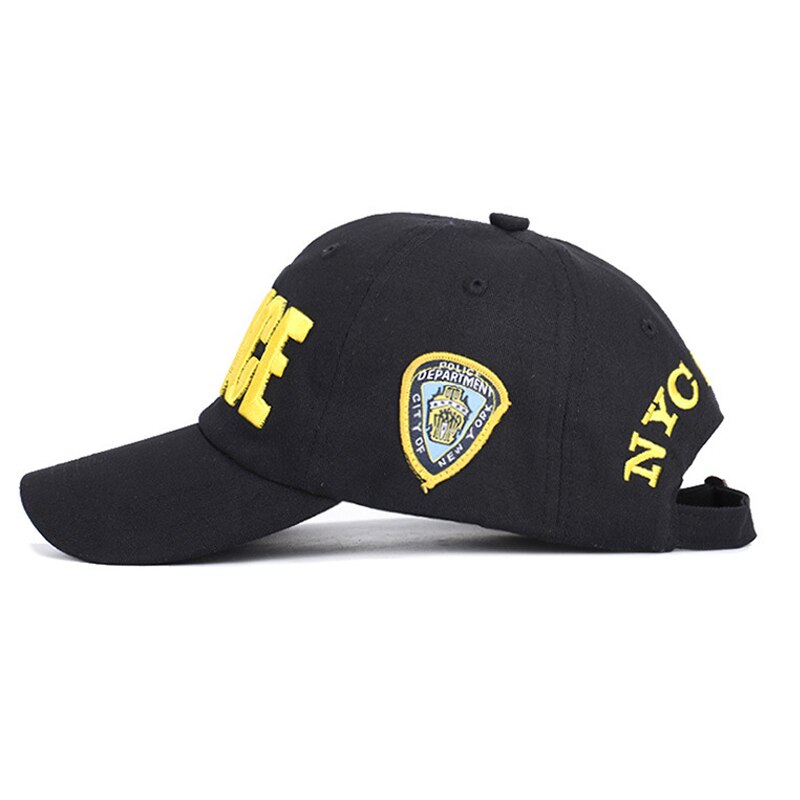 Politi brev far hat nyc bomuld broderi baseball cap snapback unisex skygge cap retro afslappet hat udendørs hætter