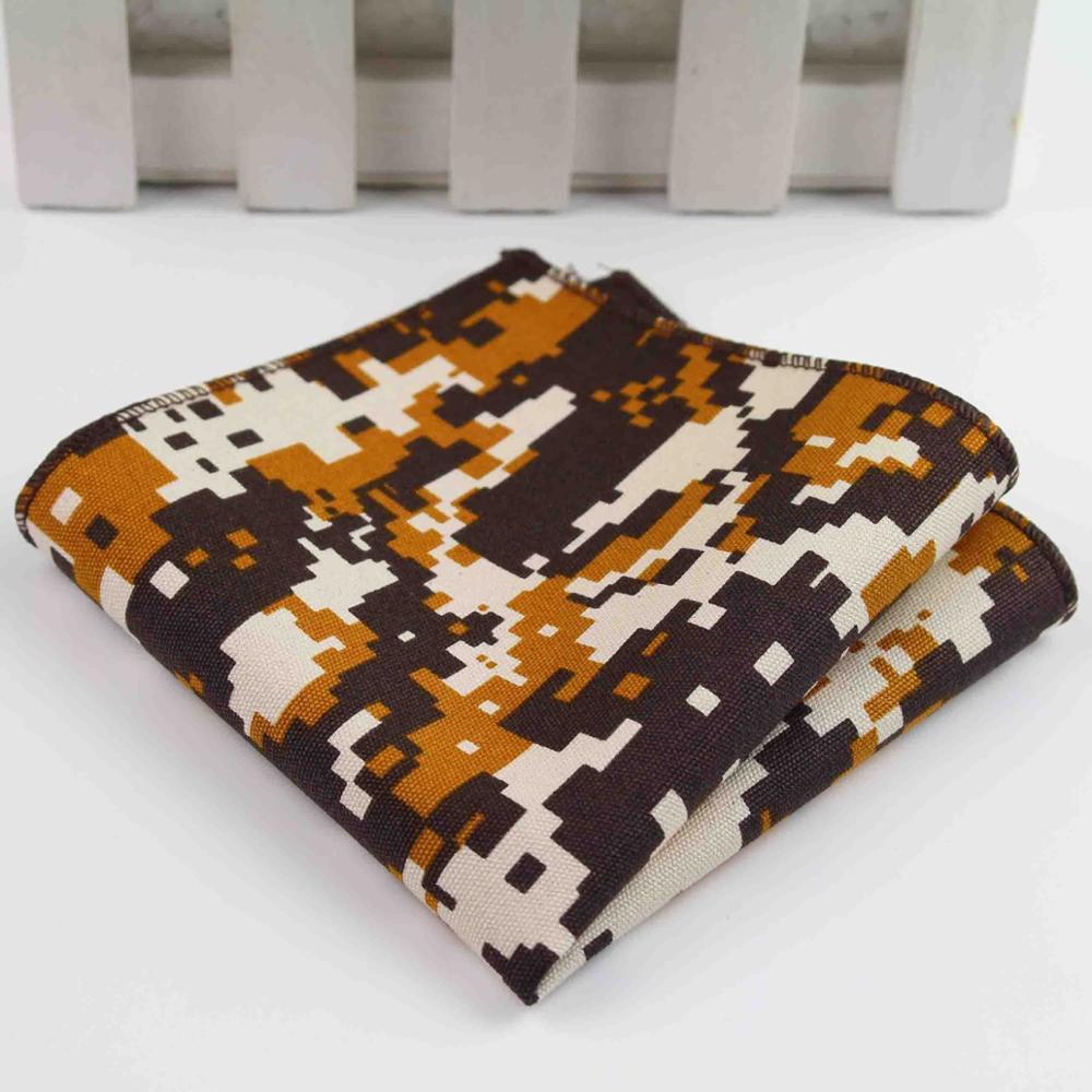 Männer Jahrgang Stil Baumwolle Leinen Taschentuch Blumen- gestreift Karte Flagge Tasche Platz 22*22cm Taschentücher Handtuch Lässig: 31