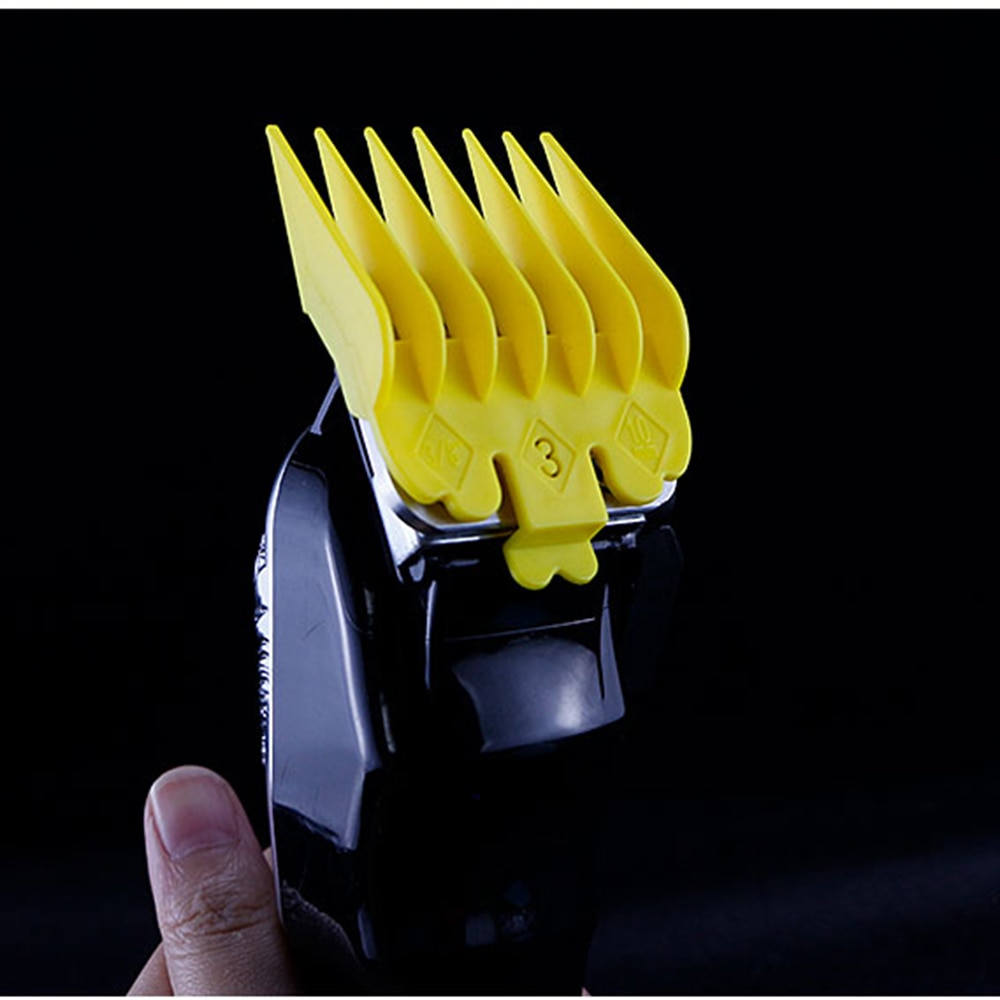 10 pièces/ensemble tondeuse à cheveux peignes Guide Kit multi-couleur en plastique tondeuse à cheveux gardes accessoires 3-25mm universel Salon de coiffure outils