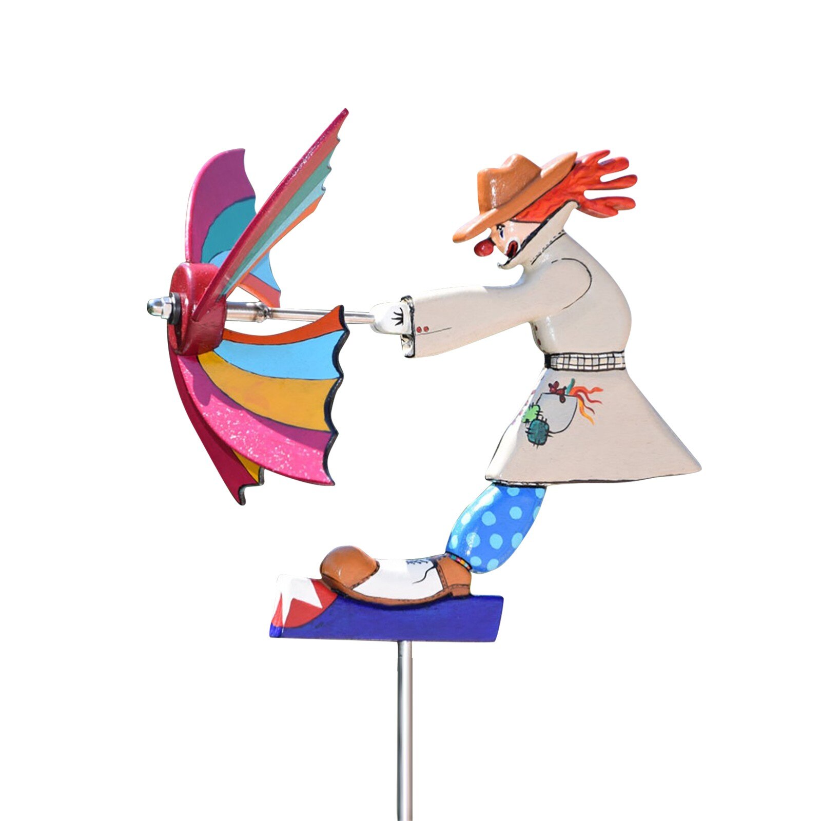 Whirligig-Asuka Series Windmill Whirly MISS BEESY Garden Lawn Decoration Flower ornament Decoration Garden Decor Wind Spinners: B