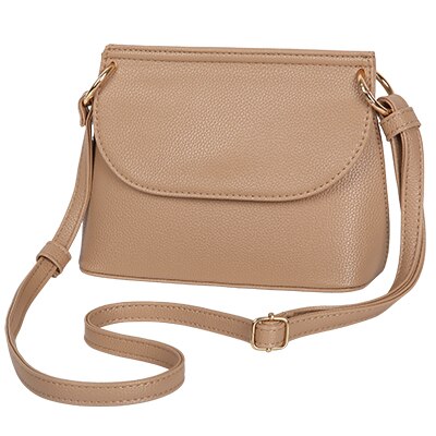 YBYT marca 2018 nova alta qualidade mulheres desembolsar saco macio casual simples de compras senhora coin bolsas ombro mensageiro sacos crossbody: Cáqui