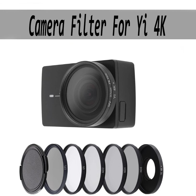 Fotofly Actie Camera Filter Voor Yi 4K Lite Uv Cpl Nd 2 4 8 Beschermen Lens Filters Voor Xiao yi 4K + Plus Sport Camera Accessoires