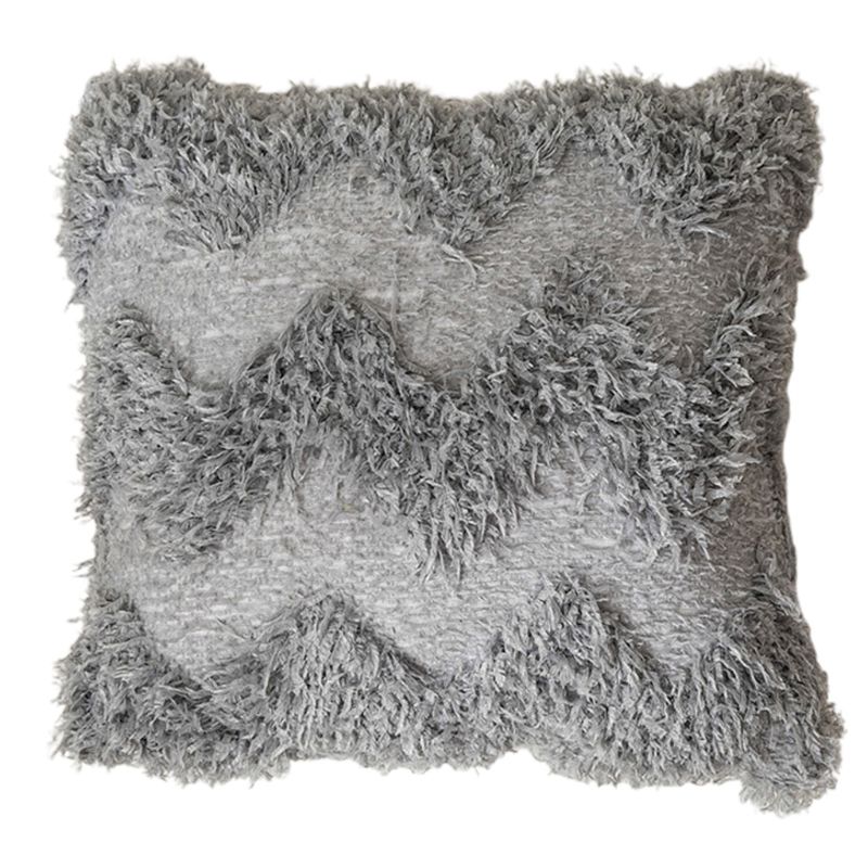 Nordisk stil fluffy plys fuzzy pudebetræk tuftet fjer kvaster boho pudebetræk til sofa sofa hjem indretning: Gy