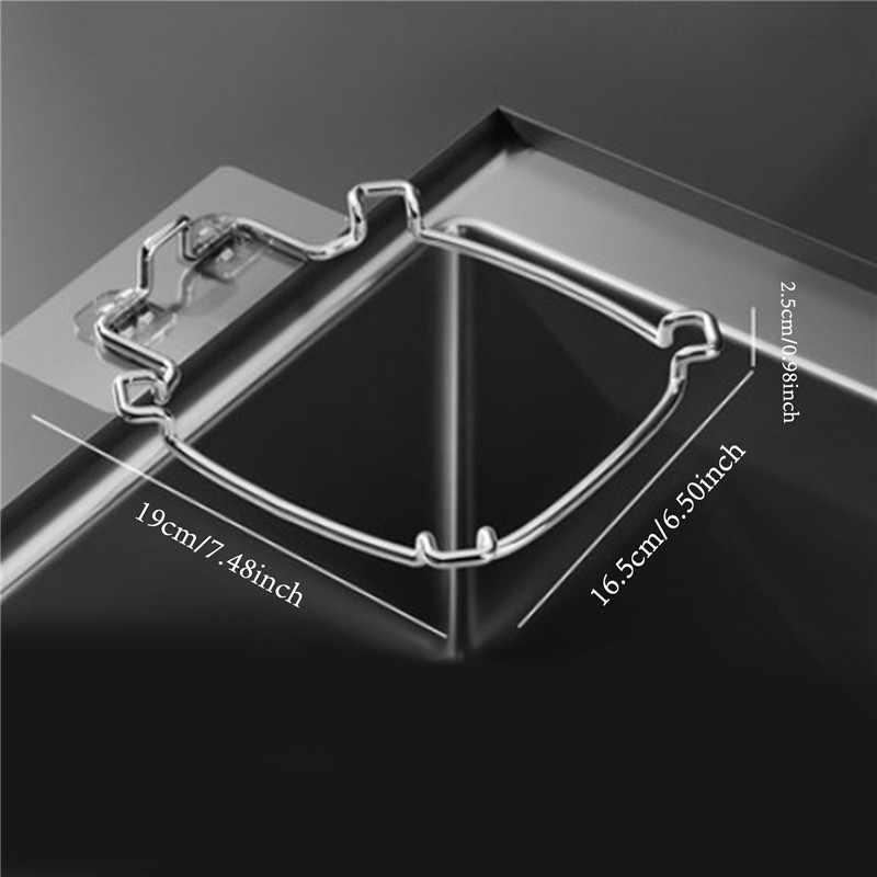 Sink Filter Rack Kitchen Foldable Sink Strainer Mesh Bag Stand Waste Garbage Net Shelf Anti-Clogging Disposable Garbage Mesh Bag: black