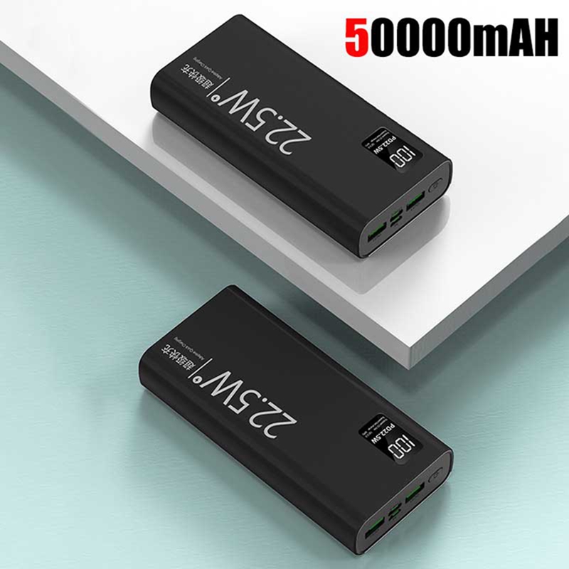200000mAh 22,5 w gran capacidad portátil súper rápido banco de energía pantalla Digital batería externa para Magsafe para Iphone Xiaomi: BLANCO