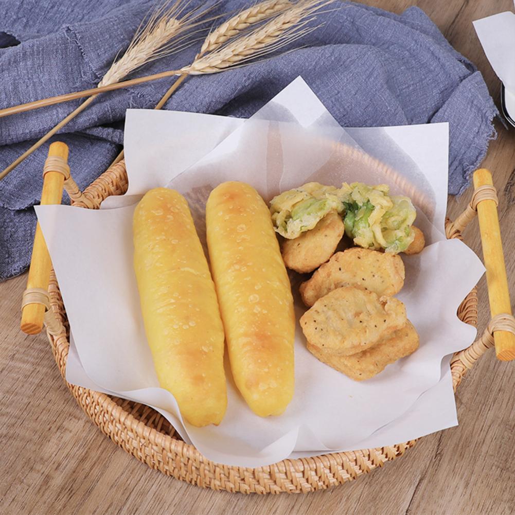 50 Stks/zak Olie Absorberend Papier Multi-Gebruik Wegwerp Gezonde Draagbare Koekenpan Pad Papier Voor Keuken Benodigdheden Tempura Vloeipapier