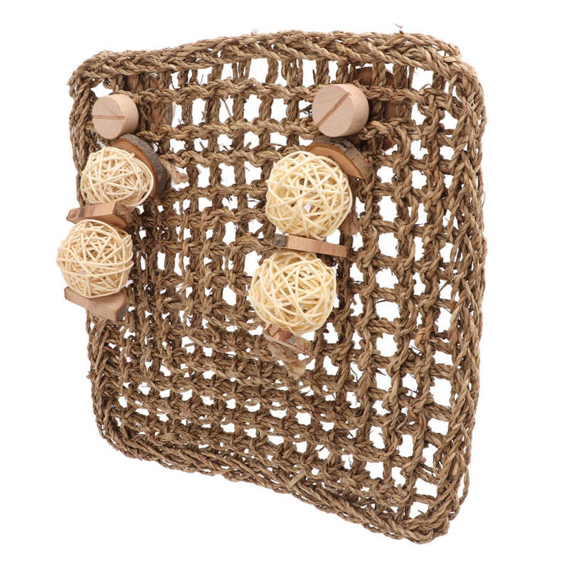 Rabbits Activity Mat Pet Seagrass Mat Cage for Bunny for Guinea Pig