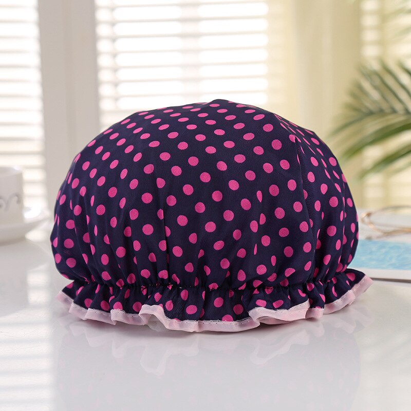 Gorro de baño grueso impermeable, cubierta de ducha de doble capa, a prueba de aceite, accesorios de cocina, 1 Uds.: 04
