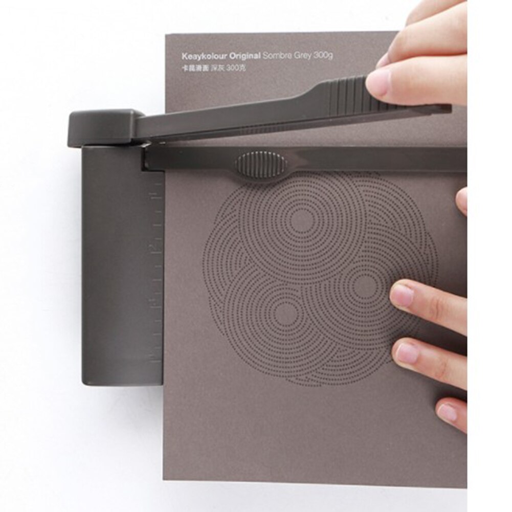 Guillotina de papel fotográfico portátil de 1-6 pulgadas, regla integrada, cortador de papel, herramientas de corte de papelería de oficina, cortadora de papel A5 portátil