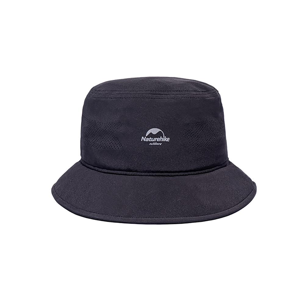 Gorro Naturehike transpirable de secado rápido, sombrero de pesca de verano para hombre y mujer, gorra de Camping de Color sólido, gorra de pescador para playa y sol: Black