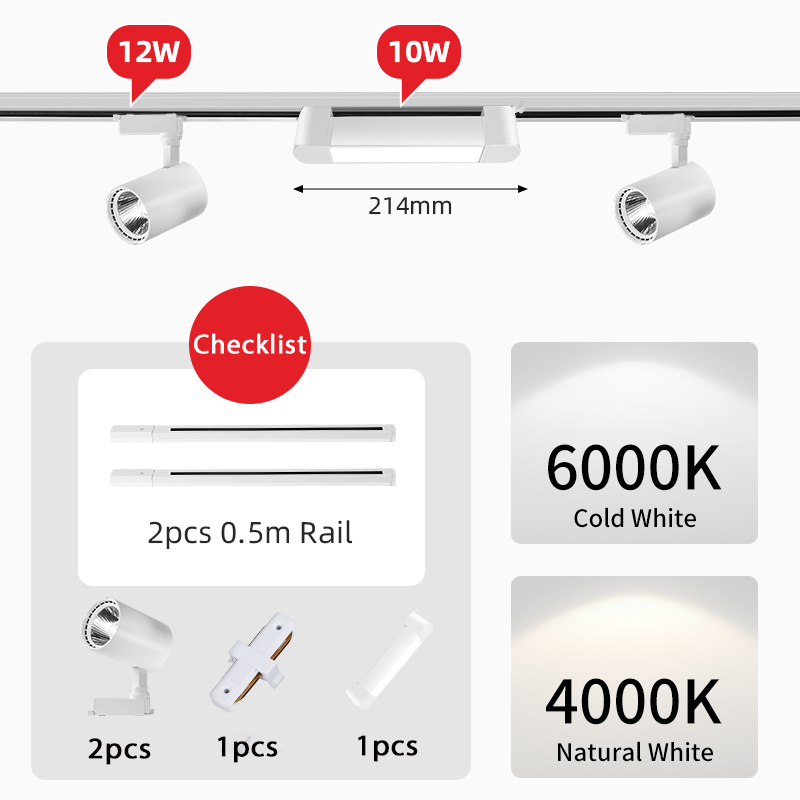 LED-schienenlicht Stelle LED 10W 20W 30W Wandleuchte Flutlicht Kolben Schienen Stelle Schienenbeleuchtung Leuchte Bekleidungsgeschäft Wohnzimmer Hause