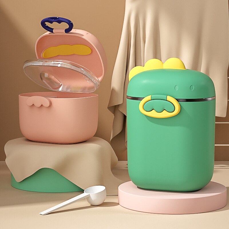 Milk Powder Box Baby Milk Powder Portable Cute Pig Food Storage Box Essential Cereal Infant Toddle Snacks Container No Bpa