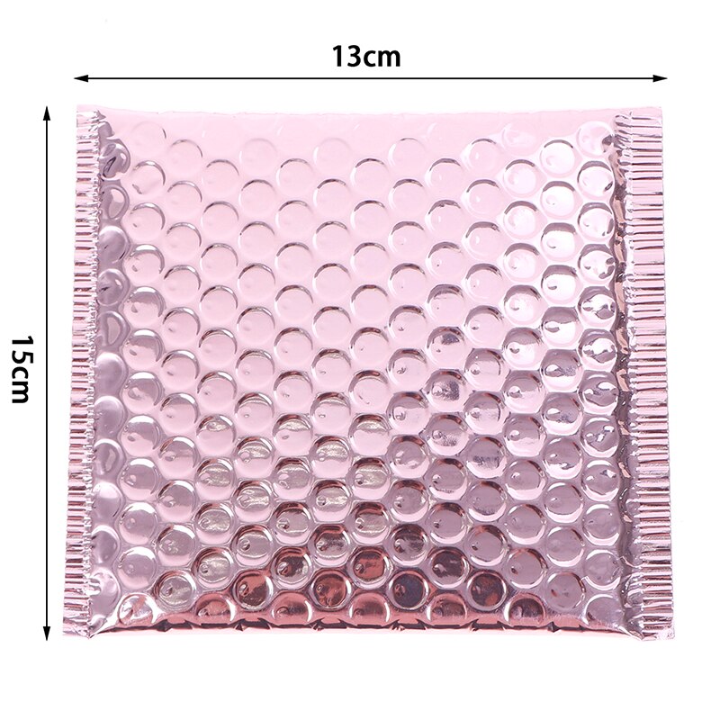 10pcs Rose Gold Bubble Envelop/Rose Gold Foil Bubble Mailer for Packaging & Wedding Favor Bag&Mailing Envelopes