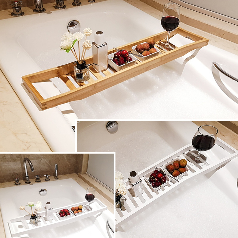 Bamboe Extension Antislip Badkamer Multi Functie Bad Plank Wc Spa Bad Plank Bad Lade Bad Accessoires