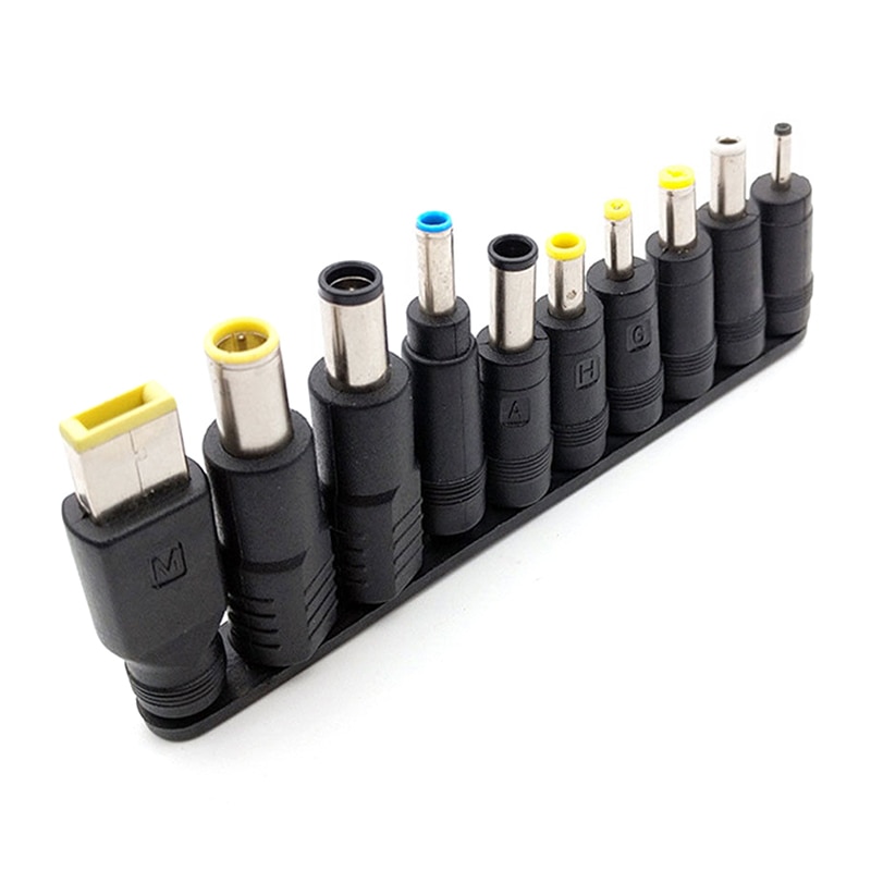 10 embouts prise universelle cc 5.5mm x 2.1mm connecteurs chargeur convertisseur adaptateur pour ordinateur portable